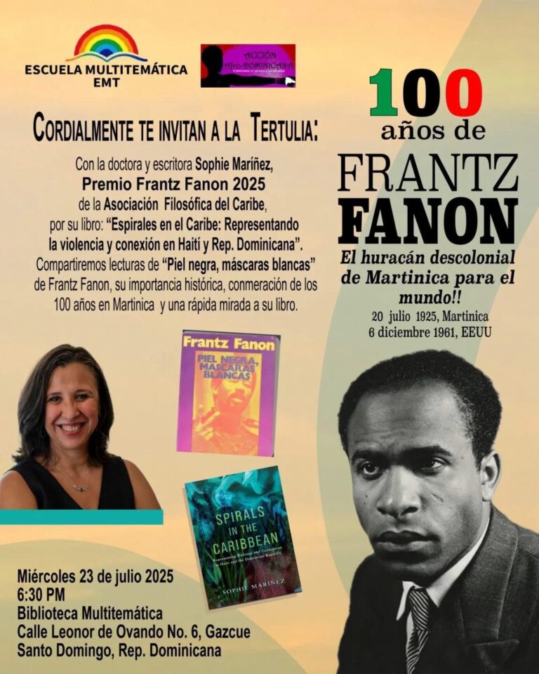 Invitan a Tertulia 100 años de Frantz Fanon: 